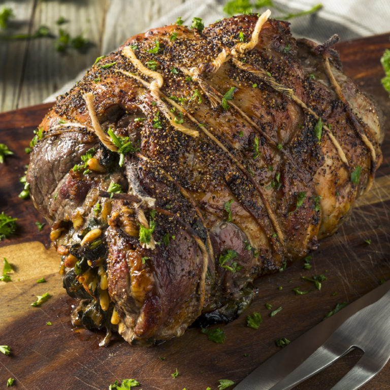Mediterranean Stuffed Leg of Lamb New Zealand Spring Lamb